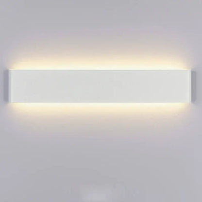 Modern silver & black led rectangle wall lamps living room light