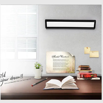 Modern white led rectangle wall light bedroom reading lamp