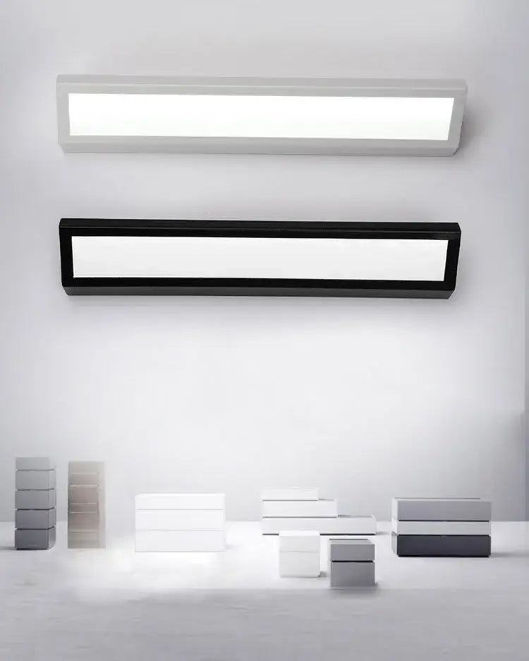 Modern white led rectangle wall light bedroom reading lamp