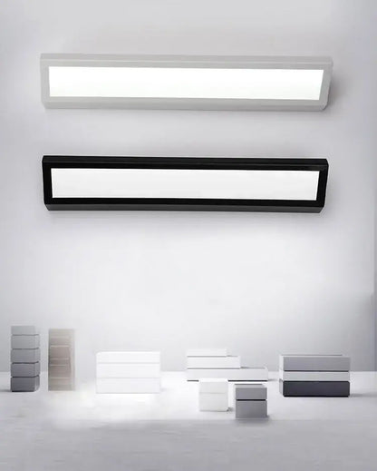 Modern white led rectangle wall light bedroom reading lamp