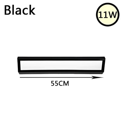 Modern white led rectangle wall light bedroom reading lamp