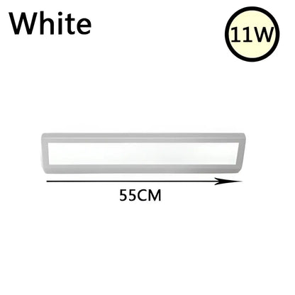 Modern white led rectangle wall light bedroom reading lamp