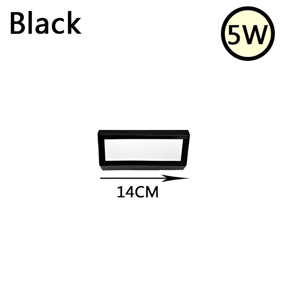 Modern white led rectangle wall light bedroom reading lamp
