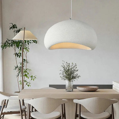 Modern speckled gray and yellow pendant light dining room led restaurant