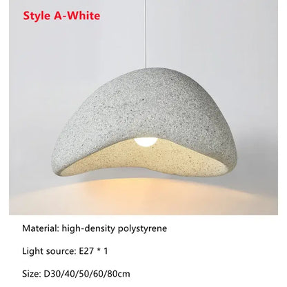 Modern speckled gray and yellow pendant light dining room led restaurant