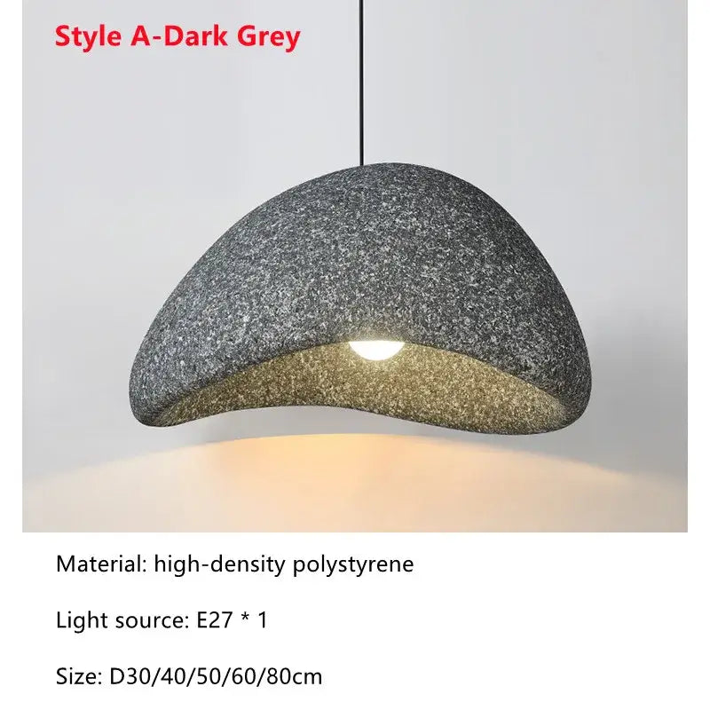 Modern speckled gray and yellow pendant light dining room led restaurant