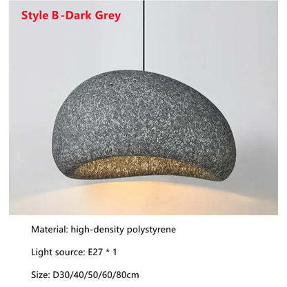 Modern speckled gray and yellow pendant light dining room led restaurant