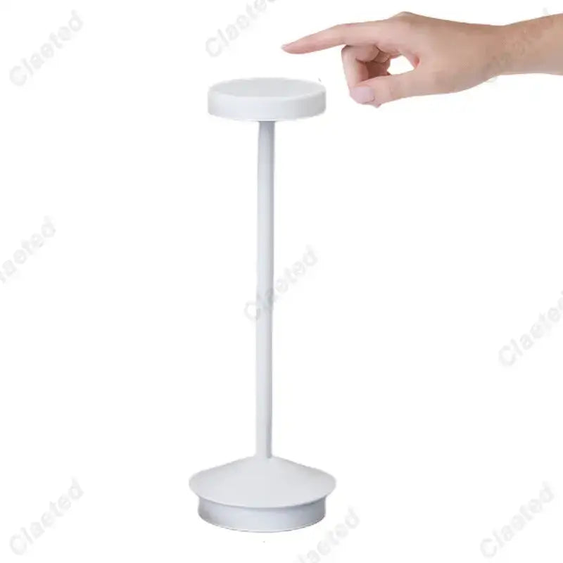 Minimalist metallic led retro touch table lamp bedroom night light
