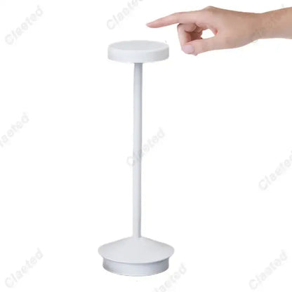Minimalist metallic led retro touch table lamp bedroom night light