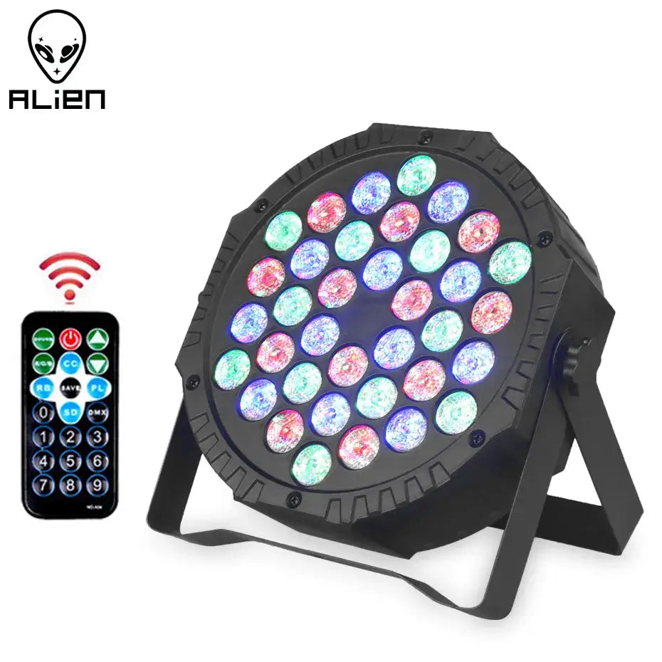 Black alien rgb dmx512 par light party room stage spotlight