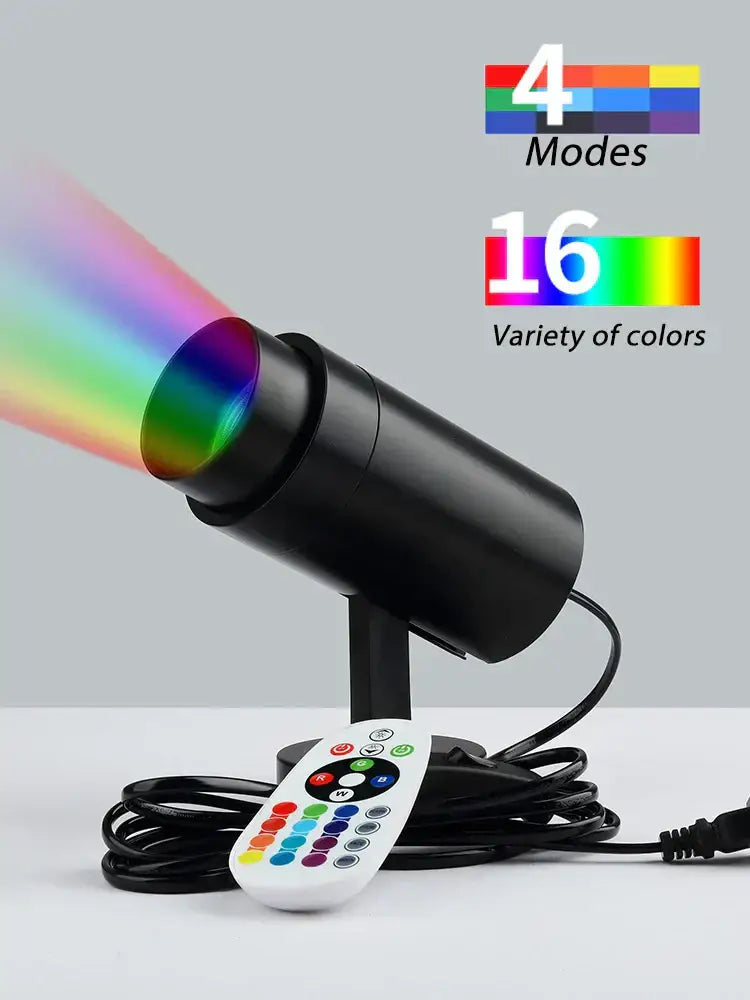 Modern black led rgb spotlight remote control bar light