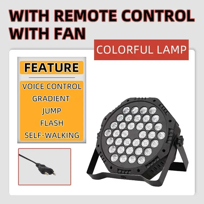 Modern black led rgb spotlight remote control bar light
