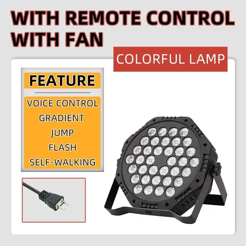 Modern black led rgb spotlight remote control bar light