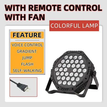 Modern black led rgb spotlight remote control bar light