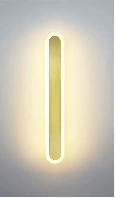 Modern rgb wall light sleek neon edge sconce for bedroom