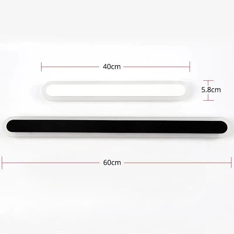 Modern rgb wall light sleek neon edge sconce for bedroom