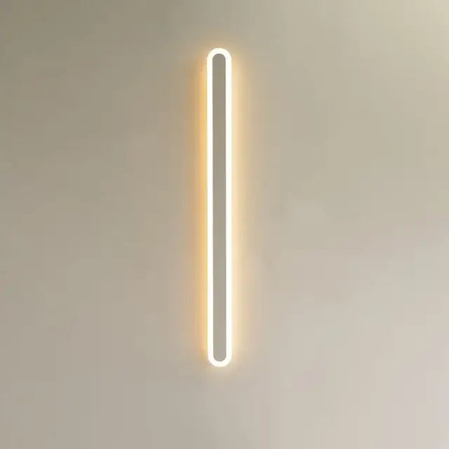 Modern rgb wall light sleek neon edge sconce for bedroom