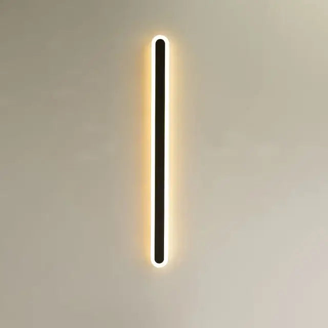 Modern rgb wall light sleek neon edge sconce for bedroom