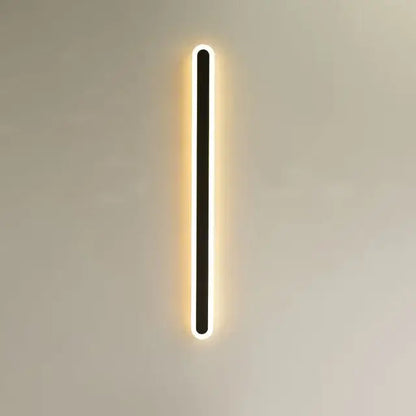 Modern rgb wall light sleek neon edge sconce for bedroom