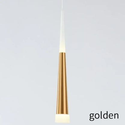 Modern gold led ring chandelier staircase cascading kitchen light