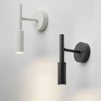 Modern black & white rotatable wall lamp bedroom spotlight