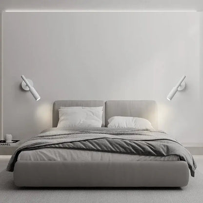 Modern black & white rotatable wall lamp bedroom spotlight