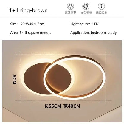 Modern gold led round ceiling chandelier for living room