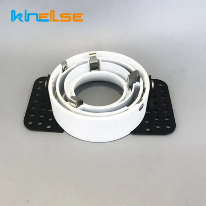 Modern white and gold round recessed ceiling mount – kitchen light set