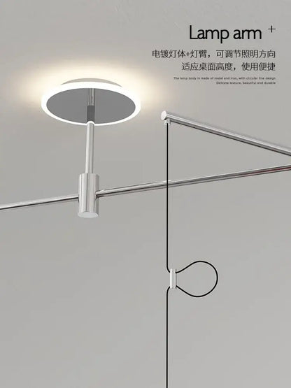 Modern black & chrome led saucer chandelier – dining room light