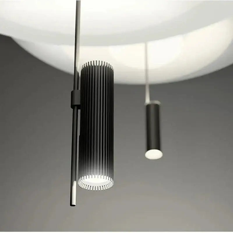Modern tiered off-white led saucer pendant light for living room