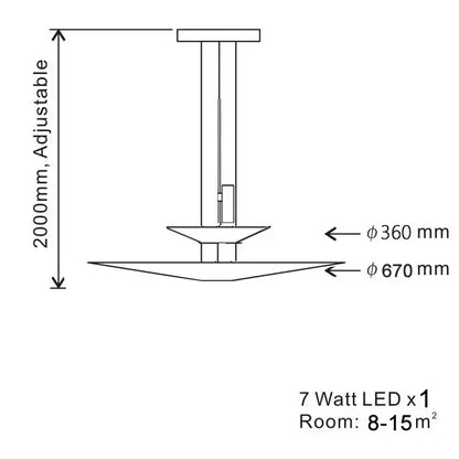 Modern tiered off-white led saucer pendant light for living room