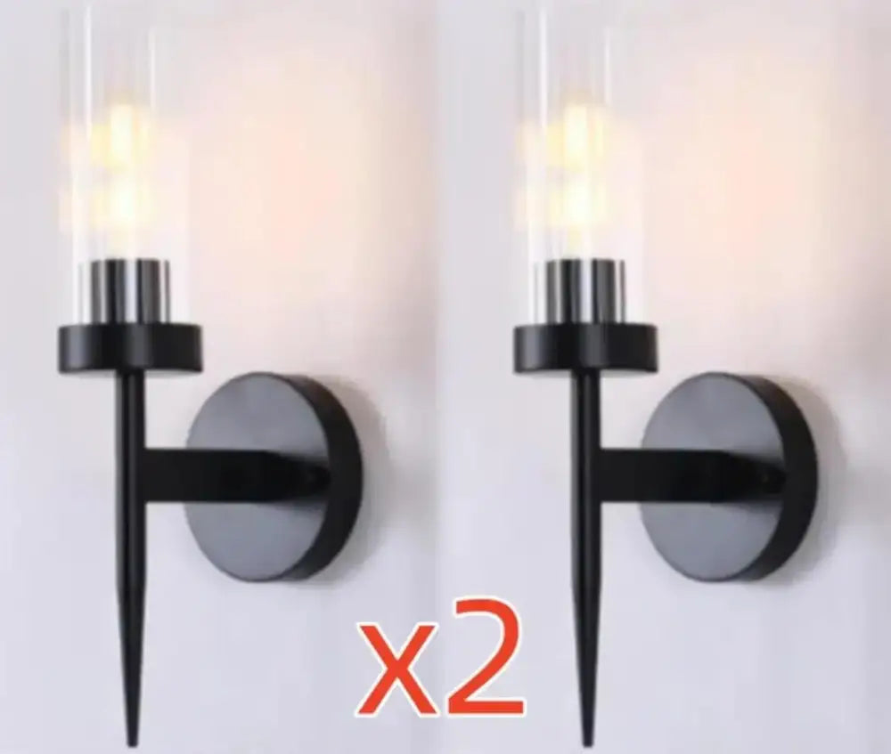 Modern gold ridged glass led sconce light for bedroom