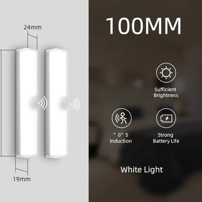 Modern white rectangular led sensor cabinet light kitchen magnetic