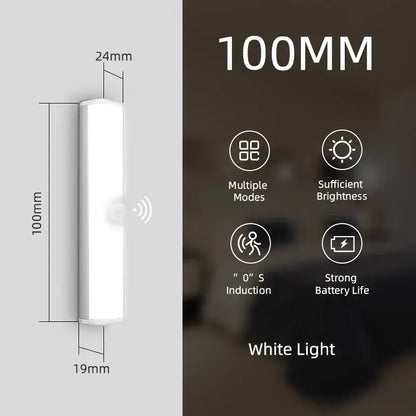 Modern white rectangular led sensor cabinet light kitchen magnetic