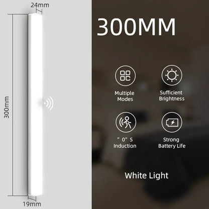 Modern white rectangular led sensor cabinet light kitchen magnetic