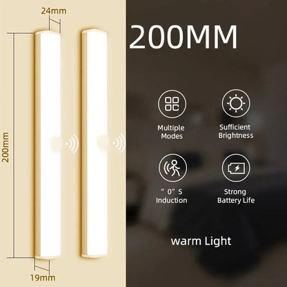 Modern white rectangular led sensor cabinet light kitchen magnetic