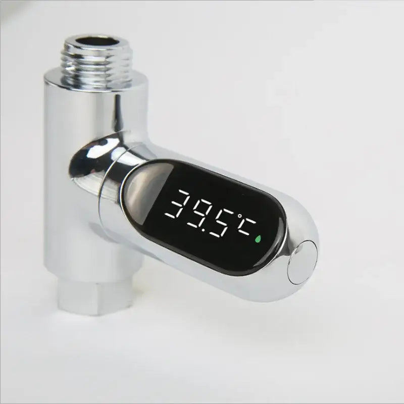 Modern chrome led shower thermometer bathroom temperature display