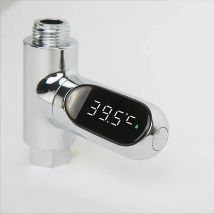 Modern chrome led shower thermometer bathroom temperature display
