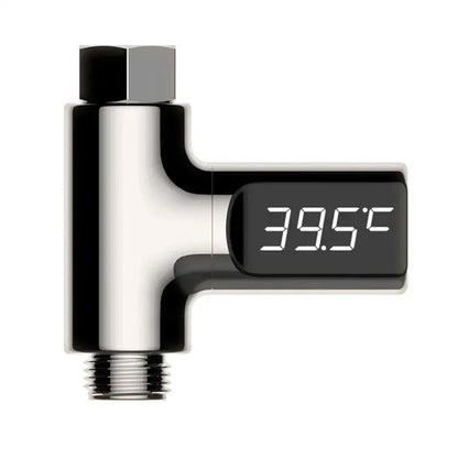 Modern chrome led shower thermometer bathroom temperature display