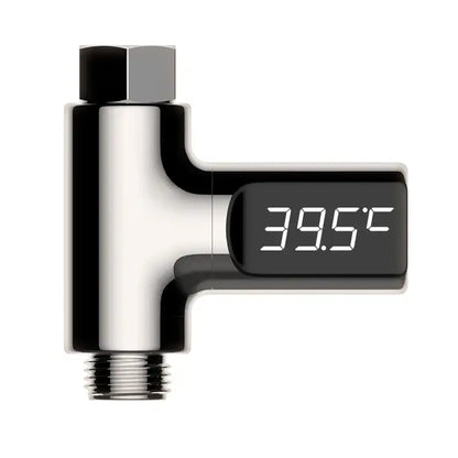 Modern chrome led shower thermometer bathroom temperature display