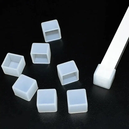 White and aluminum led strip light connector kit for living room