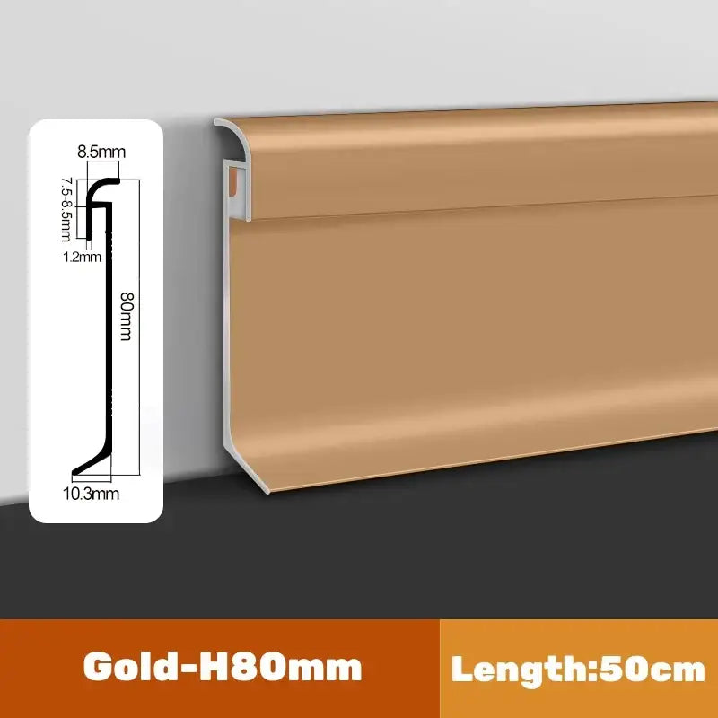 Modern aluminum led skirting line – living room wall decor