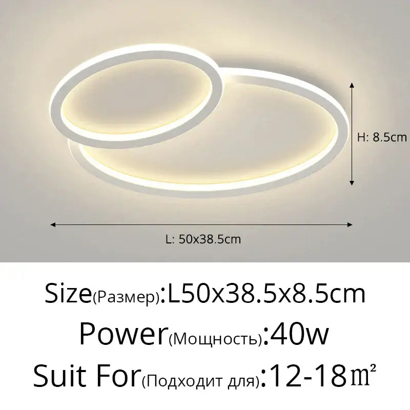 Modern cloud white led smart chandelier bedroom light