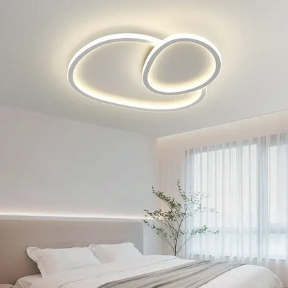 Modern cloud white led smart chandelier bedroom light