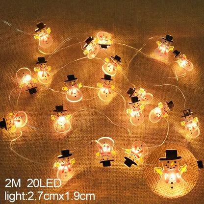 Warm white led snowflake christmas lights living room decor