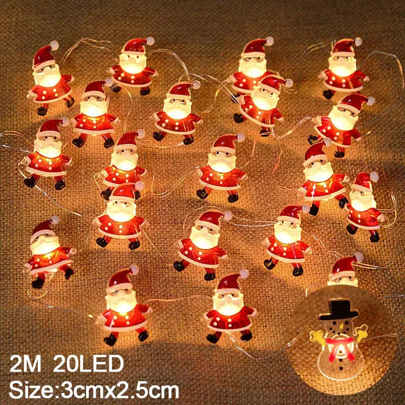 Warm white led snowflake christmas lights living room decor