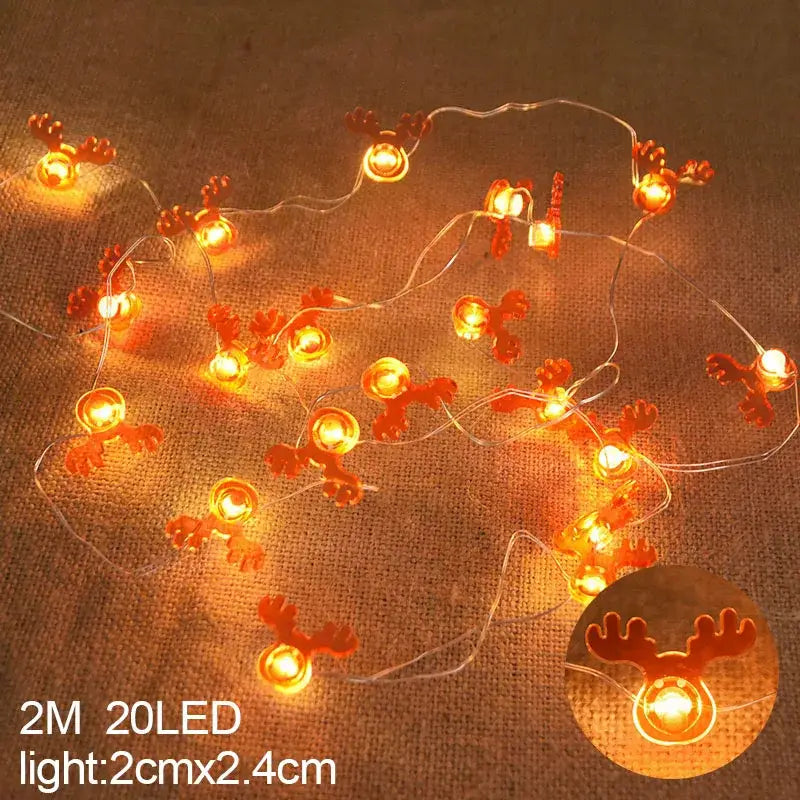 Warm white led snowflake christmas lights living room decor
