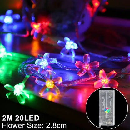 Warm white led snowflake christmas lights living room decor
