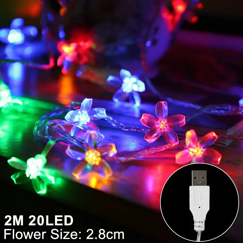 Warm white led snowflake christmas lights living room decor