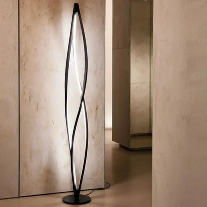 Modern white led spiral aluminum pendant light dining room
